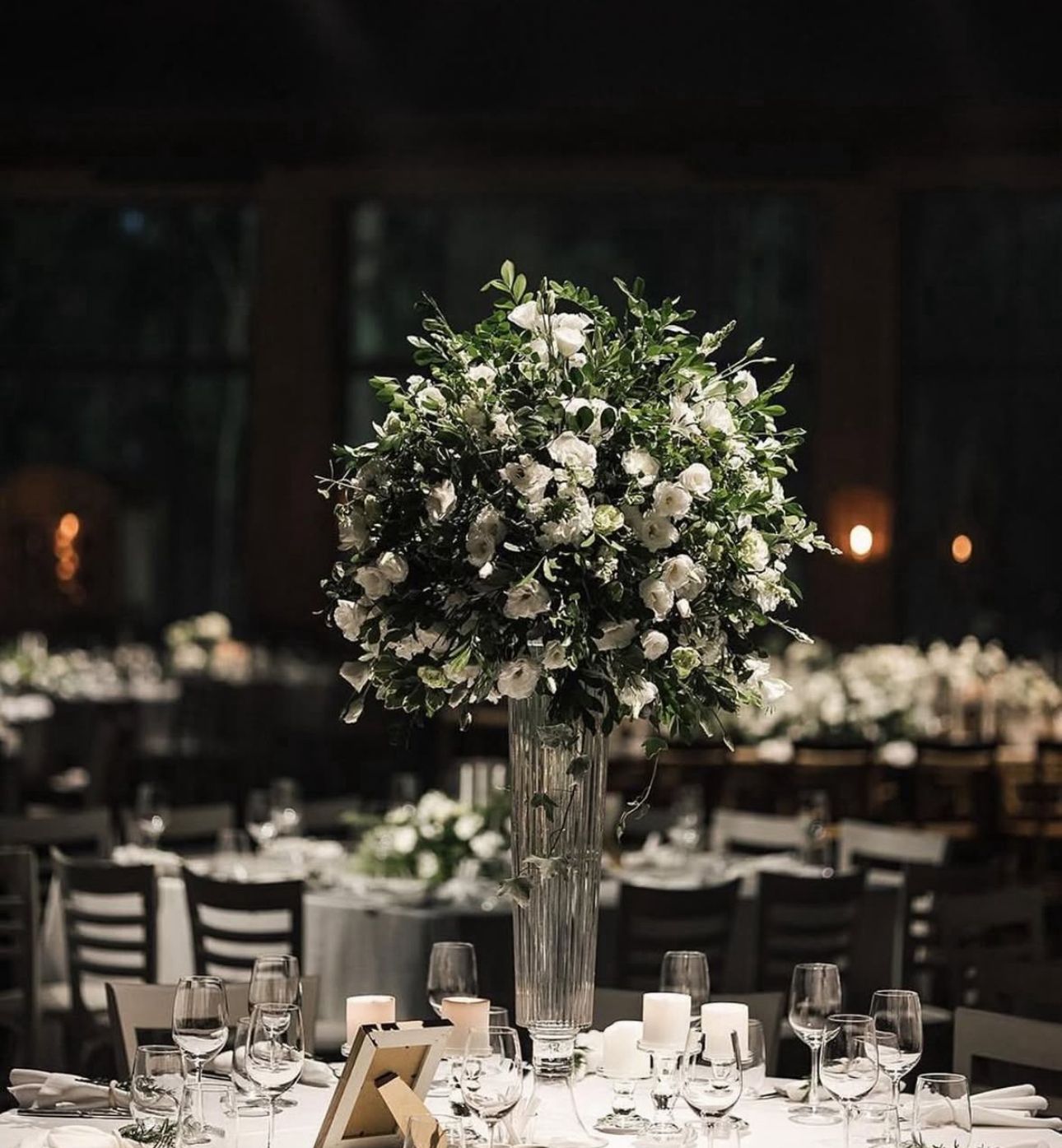 ואזה זכוכית בגובה 90 סמ