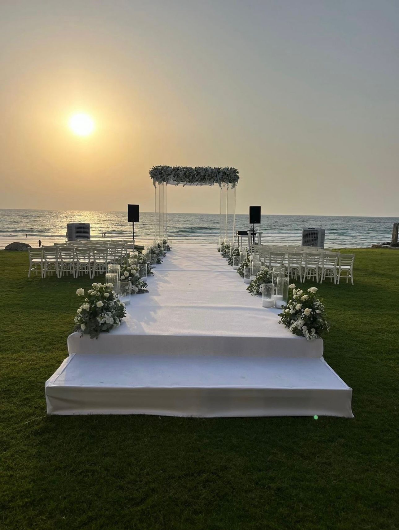 חופה שקופה נוף ים